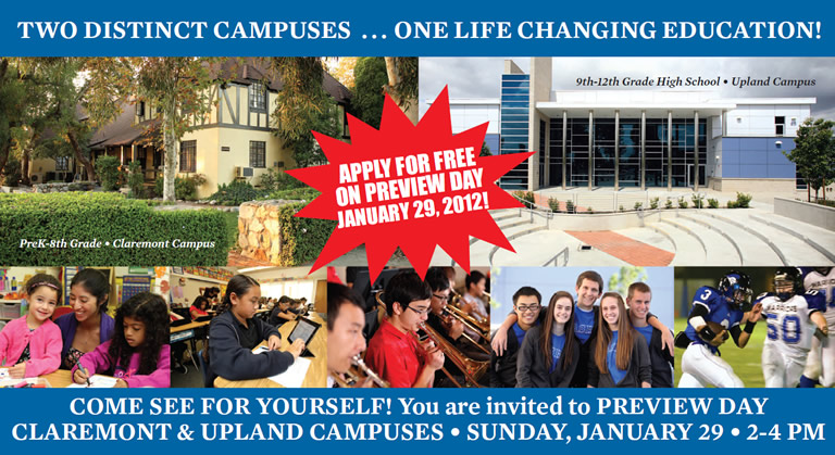 Preview Day January 29th 2012 2-4pm